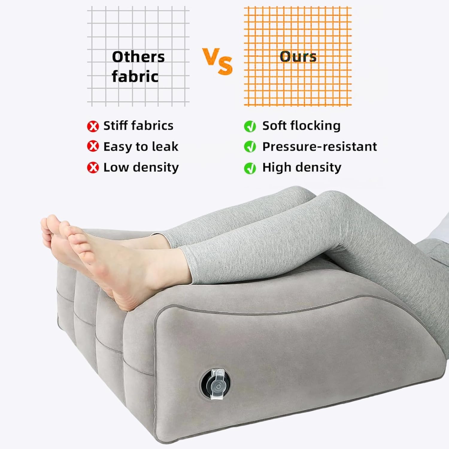 Inflatable Leg Elevation Pillow